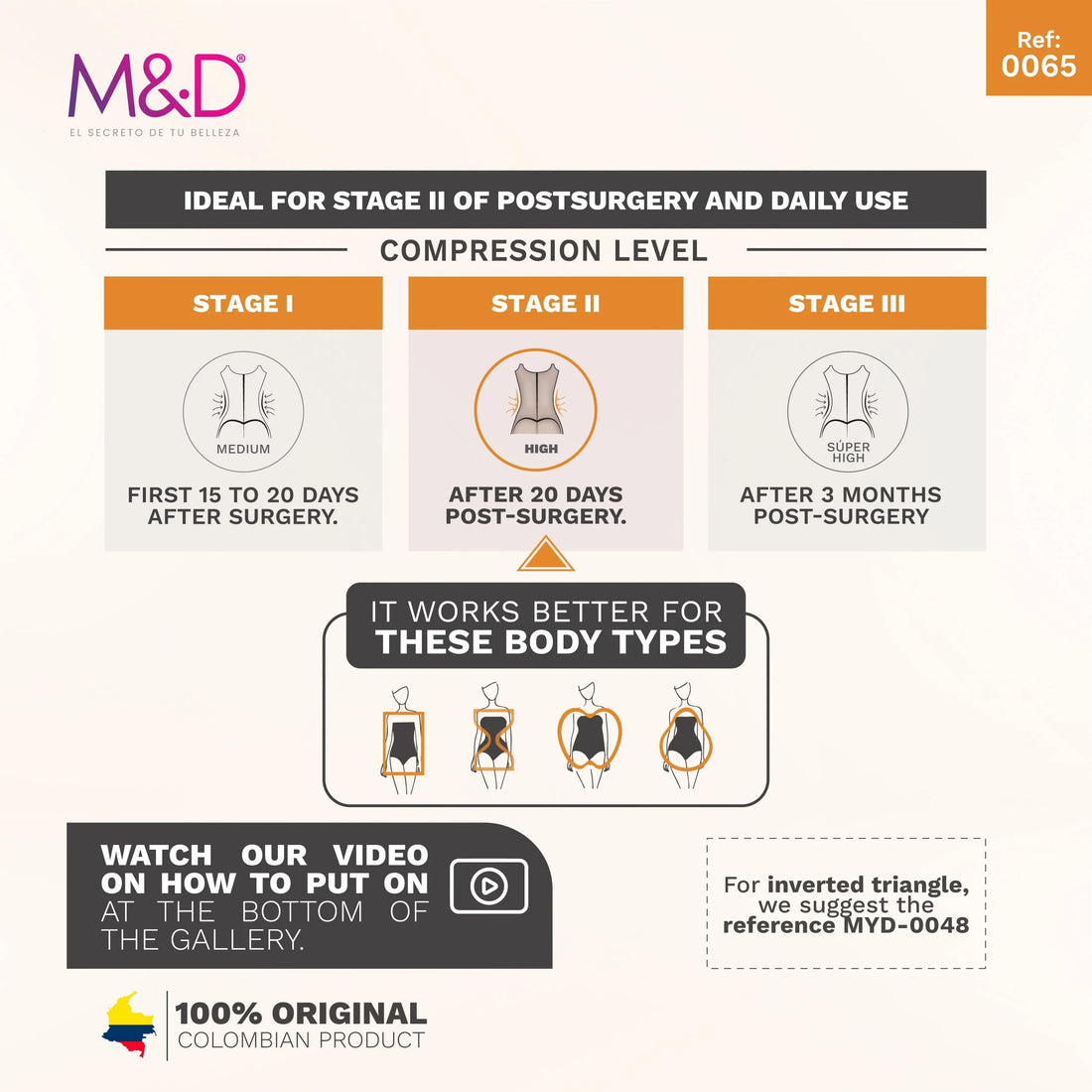 Fajas MYD 0065 | Mid-Thigh Body Shaper