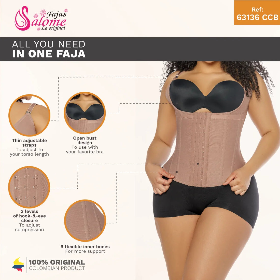 Fajas Salome 63136-CCB | Waist Cincher