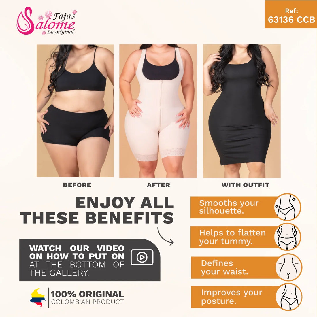 Fajas Salome 63136-CCB | Waist Cincher